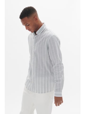 Matinique Langarm - Hemd MAChristaldo Gerade Passform in Aqua Gray