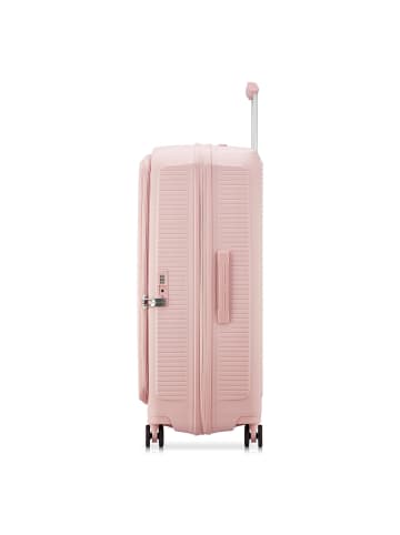 Roncato Arcade DLX 4 Rollen Trolley 78 cm mit Dehnfalte rosa pastello
