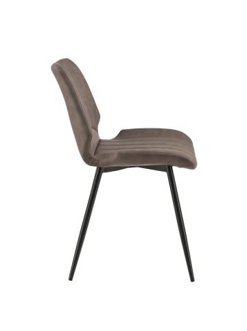 en.casa 4er-Set Esszimmerstuhl Mendoza in Braun (H)77cm (B)57.5cm (T)46cm