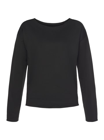 LASCANA Sweatshirt in schwarz