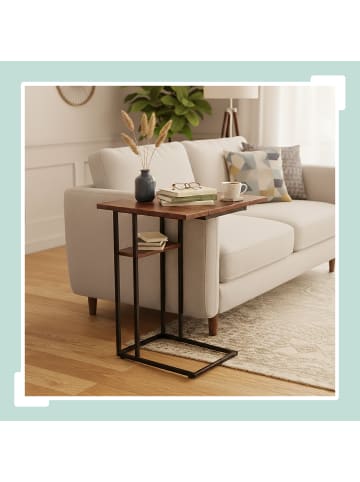 Beistelltisch in Braun/ Schwarz - (B)52 x (H)64 x (T)39 cm