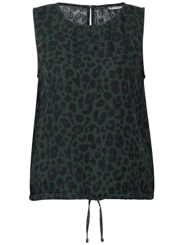 Street One Musselin Blusentop mit Print in Grün