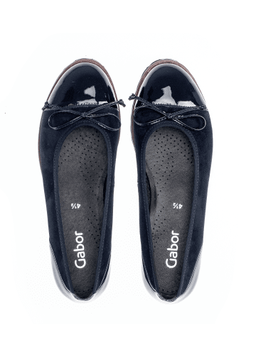 Gabor Fashion sportliche Ballerinas in blau