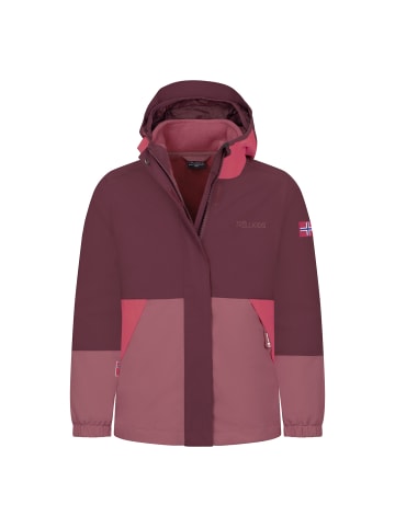 Trollkids 3 in 1 Jacke Kjerak in deep ruby