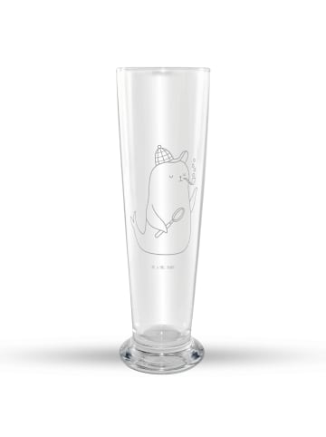 Mr. & Mrs. Panda Weizenbierglas Robbe Sherlock ohne Spruch in Transparent