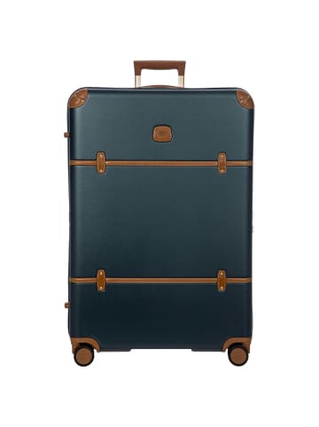 BRIC`s Bellagio - 4-Rollen-Trolley XL 82 cm erw. (eucalyptus) in blue/tan