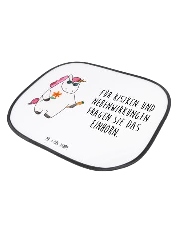 Mr. & Mrs. Panda Auto Sonnenblende Einhorn Woodstock mit Spruch in Weiß