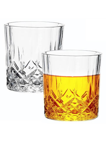 Intirilife 6er Pack Whiskey Glas - 200ml in KLAR