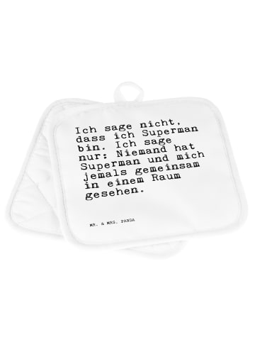 Mr. & Mrs. Panda Topfuntersetzer Ich sage nicht, dass... mit Spruch in Weiß