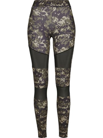 Urban Classics Leggings in wood digital camo