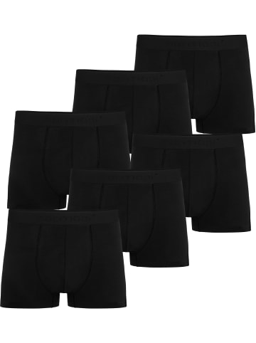 normani 6 Herren Baumwoll-Boxershorts in Schwarz