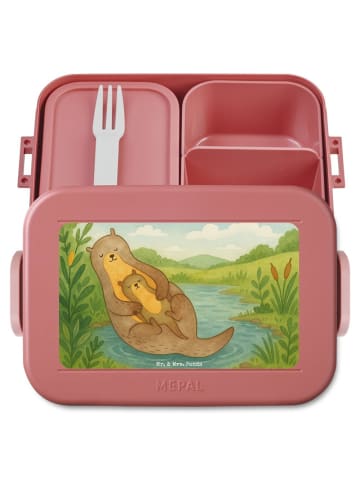 Mr. & Mrs. Panda MEPAL Bentobox Otter Kind Design ohne Spruch in Rot Pastell