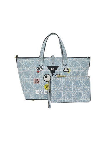 myMo Women 2-In-1 Tote Bag Set in Blue Denim