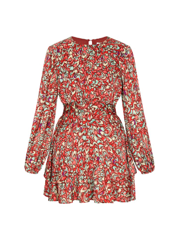 IZIA Women Dress in red multicolor