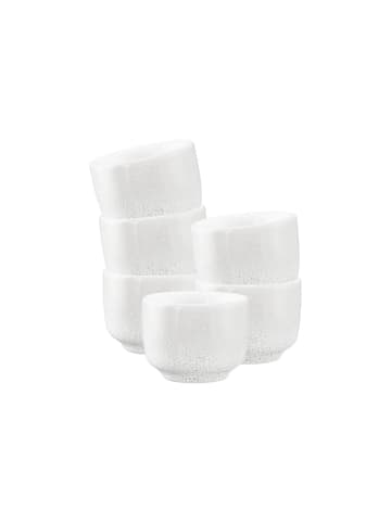 Seltmann Weiden 6er Set Espressotassen ohne Henkel Sento Home in Aura White 80 ml