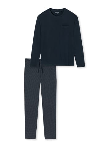 Schiesser Pyjama Ebony in Blau