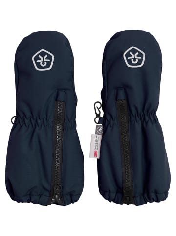Color Kids Feustling Mittens Long W. Zipper in Rauchblau