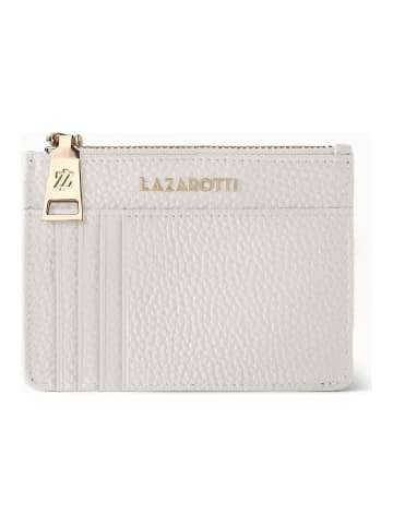 Lazarotti Bologna Leather Schlüsseletui Cardholder Leder 11,5 cm mit Air Tag Fach in cream