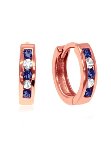 schmuck23 Gold Creolen 925 Silber 0,3 cm x 1,2 cm