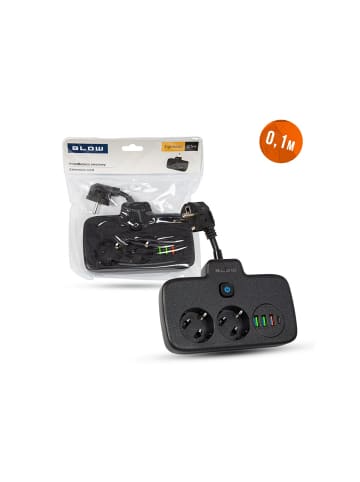 Esperanza PS-310U 3-fach Steckdose 3x USB 0,1 m