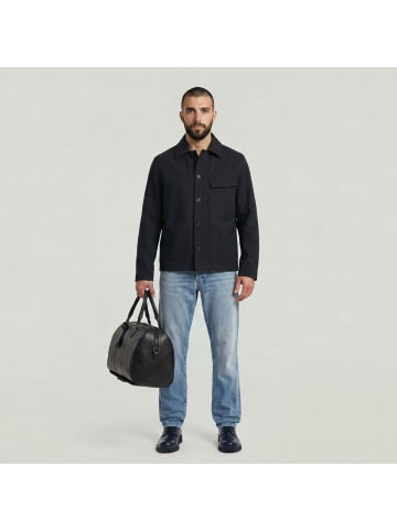 G-Star Raw Flannel Chore Jacke dk legion blue