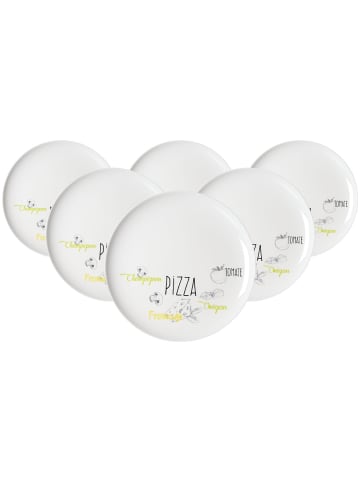 Ritzenhoff & Breker 6er Set Pizzateller Alberto ø 32 cm weiß-bunt in weiß-bunt