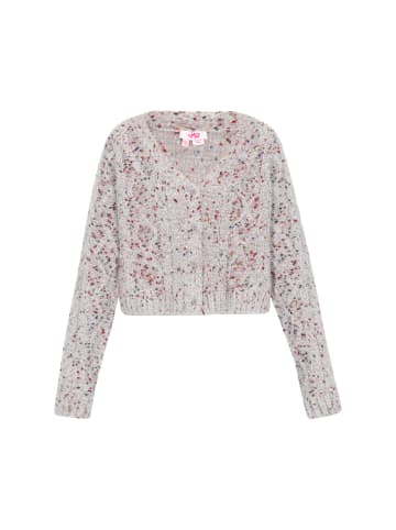 myMo Cardigan in grey multicolor