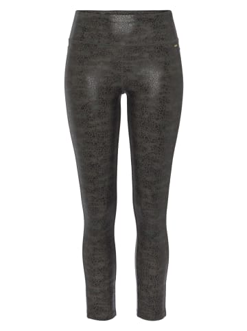 LASCANA Leggings in khaki-schwarz