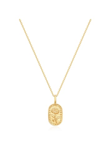 Glanzstücke München Kette Geburtsblume Oktober Ringelblume aus Sterling Silber in gelbgold