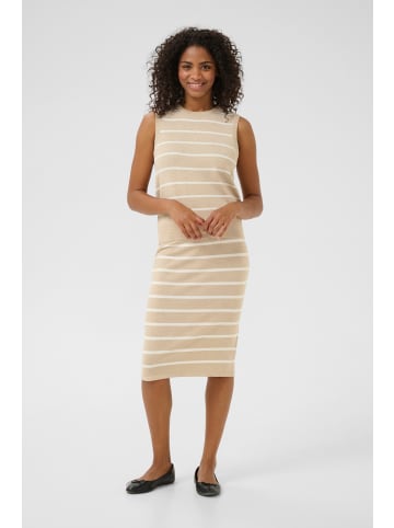 Kaffe Strickpullover KAlizza in Feather Grey Mel./Chalk Stripe
