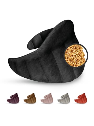 Leschi Körnerkissen 100 % Bio-Baumwolle, Wärmekissen "Dreieck" in schwarz