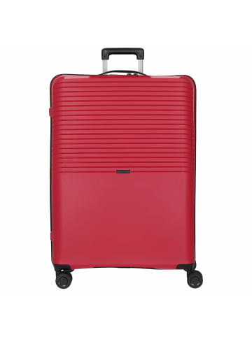 D&N Travel Line 4000 - 4-Rollen-Trolley L 76 cm (schwarz) in pink