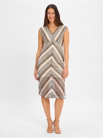 comma Kleid in beige weiß - 0001