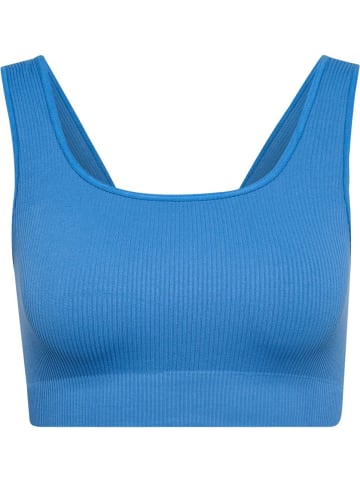 Hummel Sport-BH "Pulse Seamless Rib Bra" in Blau