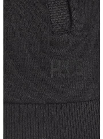 H.I.S Kapuzensweatjacke in schwarz