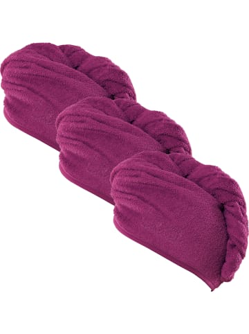 Erwin Müller Turban 3er-Pack in fuchsia