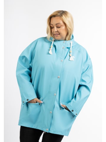 Schmuddelwedda Plus Size Regenmantel in Dunkelaqua-280