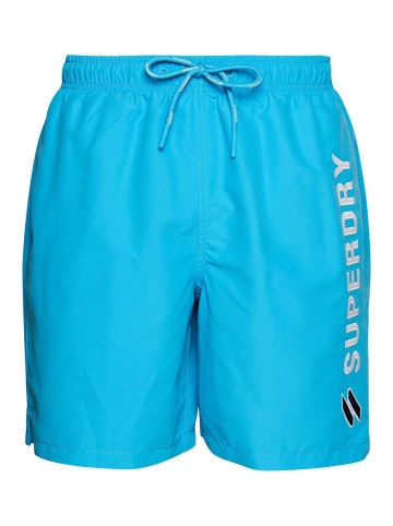 Superdry Badeshorts in Hellblau