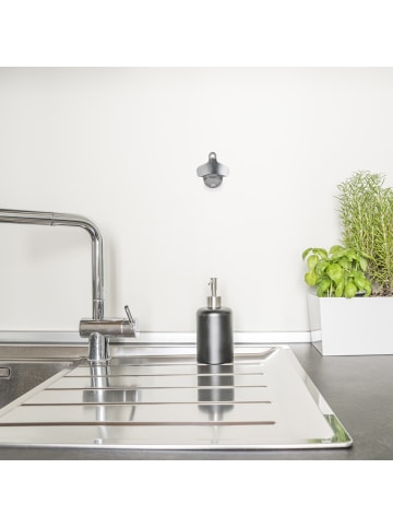 relaxdays 4x Wandflaschenöffner in Silber