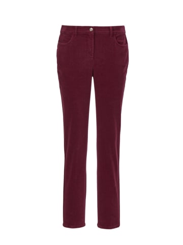 GOLDNER Hochwertige Sportsamthose in trendstarker Form in portwein