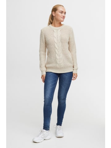 Oxmo Strickpullover OXNatasja in Beige