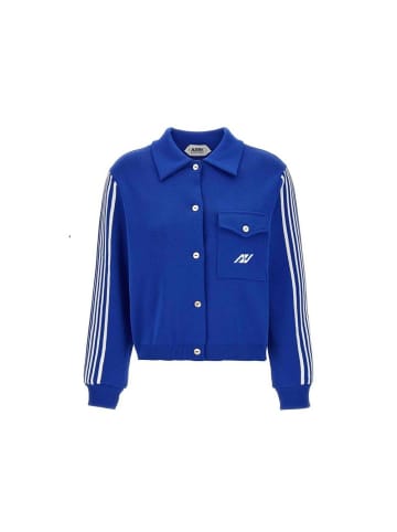 AUTRY Blau Nylon Strickjacke