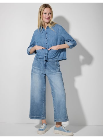 More & More Jeansbluse in middle blue denim