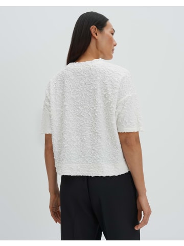 someday. Lockeres Jersey-Shirt mit 3-dimensionaler Struktur in Milk