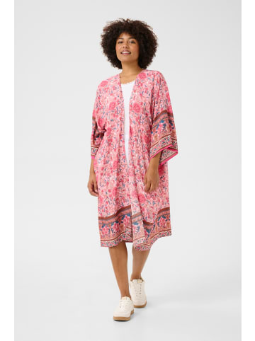 Cream Kimono CRFippe Oversize fit in Begonia Pink Flower