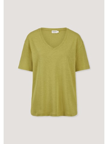 Hessnatur Hessnatur T-Shirt Oversize aus Leinen und Bio-Baumwolle in sommermoos
