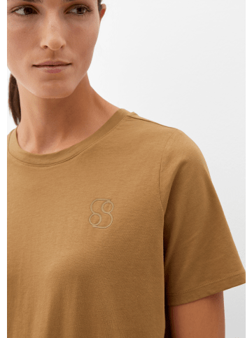 s.Oliver T-Shirt kurzarm in Braun