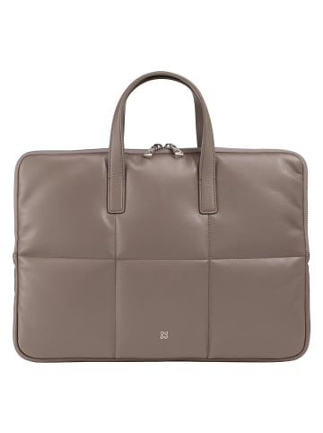 DuDu Togean Laptoptasche Leder 36 cm in taupe