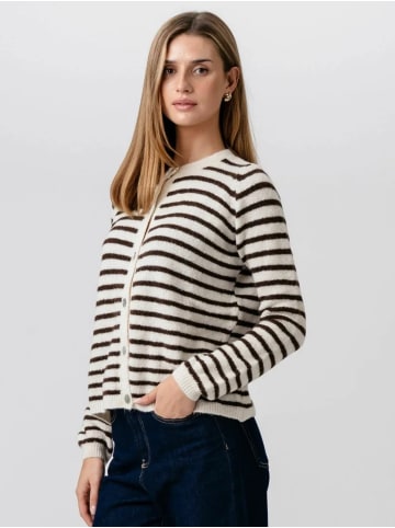 TeeShoppen Pullover Crizette in Brown-Off White