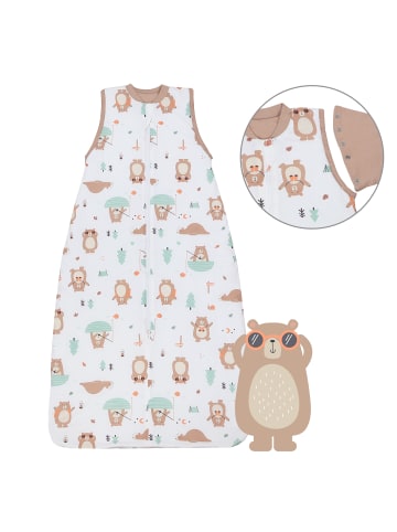 Babyschlafsack, 1.0 TOG in Beige-Weiß
